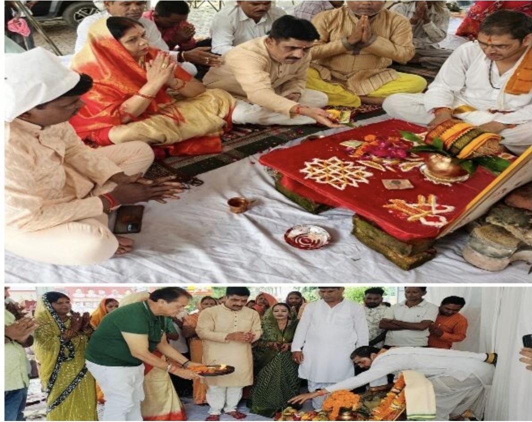 ऋषिकेश मेयर व पूर्व मंत्री प्रेमचंद अग्रवाल ने की विश्वकर्मा जयंती पूजा।