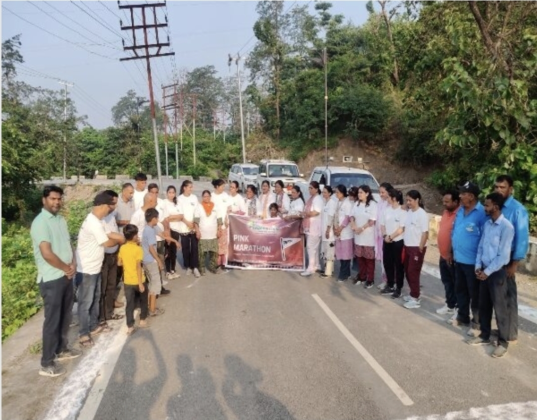 सोनिया पंत ढालवाला पिंक मैराथन की विजेता बनी।